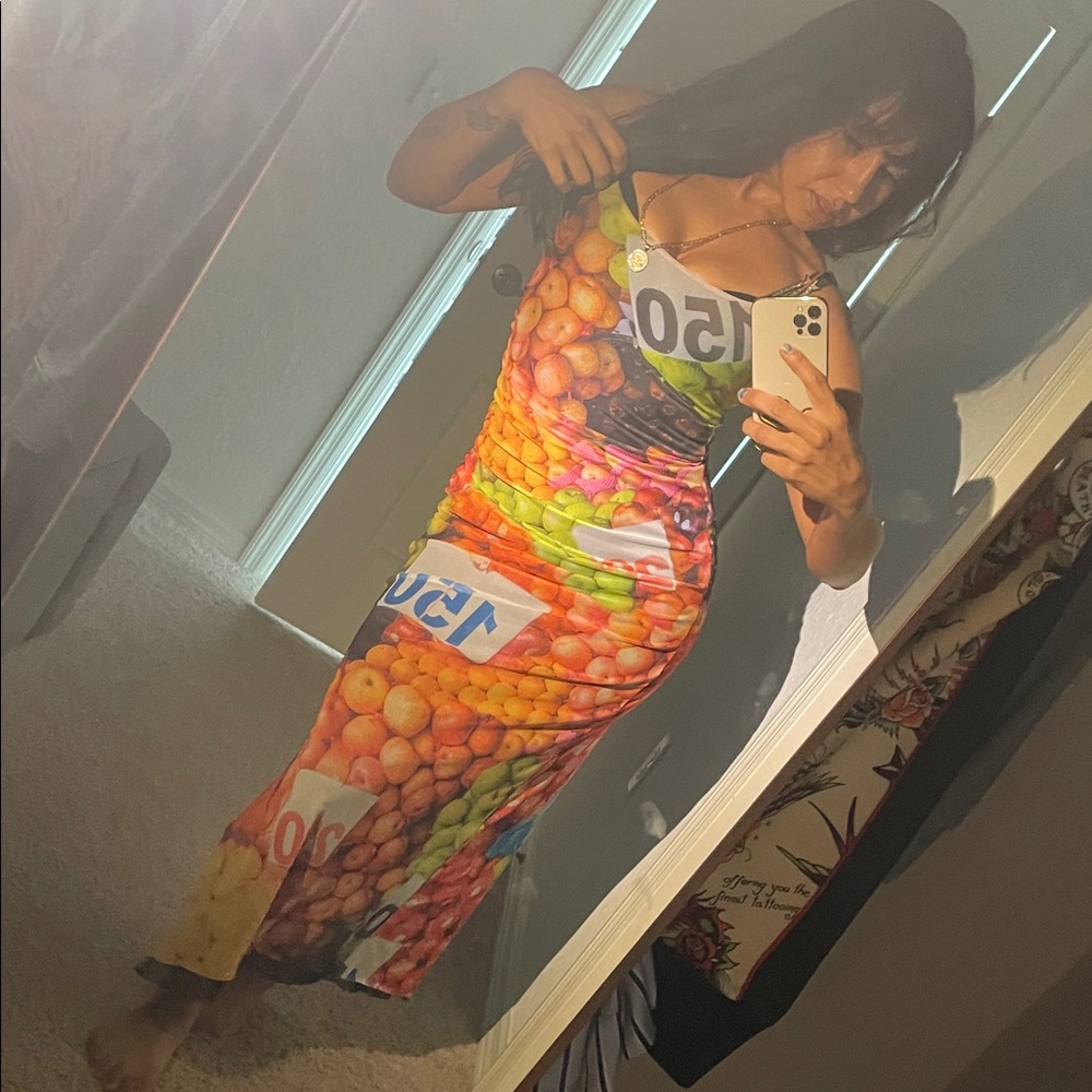 Zara Fruit Print Dress